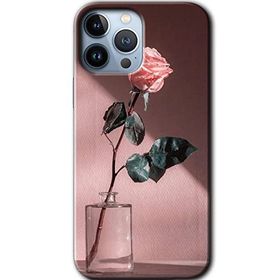 Apple iPhone 12 Pro Retro Gül Baskılı Uyumlu Silikon Kılıf
