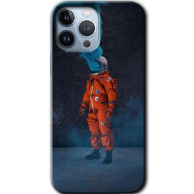 Apple iPhone 12 Pro Smoke Astronot Baskılı Uyumlu Silikon Kılıf