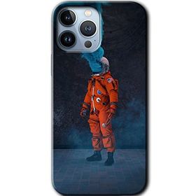 Apple iPhone 12 Pro Smoke Astronot Baskılı Uyumlu Silikon Kılıf