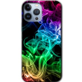 Apple iPhone 12 Pro Smoke Colorful Baskılı Uyumlu Silikon Kılıf