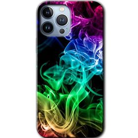 Apple iPhone 12 Pro Smoke Colorful Baskılı Uyumlu Silikon Kılıf