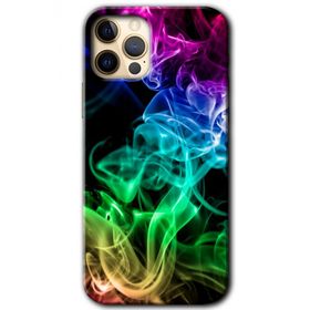 Apple iPhone 12 Pro Smoke Colorful Baskılı Uyumlu Silikon Kılıf
