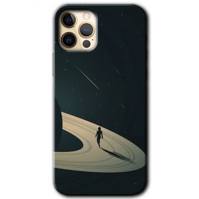 Apple iPhone 12 Pro Space Planet Baskılı Uyumlu Silikon Kılıf