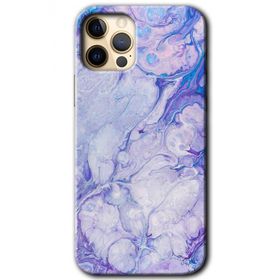 Apple iPhone 12 Pro Spots Lilac Baskılı Uyumlu Silikon Kılıf