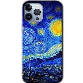Apple iPhone 12 Pro Starry Night Baskılı Uyumlu Silikon Kılıf