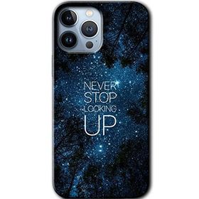 Apple iPhone 12 Pro Stars Wallpaper Baskılı Uyumlu Silikon Kılıf