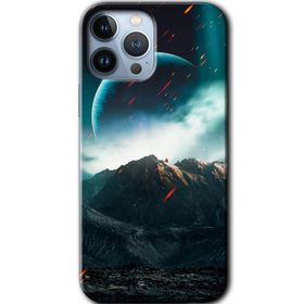 Apple iPhone 12 Pro Uzay Gökyüzü Baskılı Uyumlu Silikon Kılıf