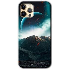 Apple iPhone 12 Pro Uzay Gökyüzü Baskılı Uyumlu Silikon Kılıf
