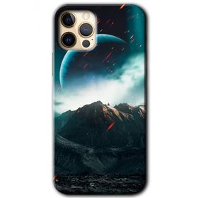 Apple iPhone 12 Pro Uzay Gökyüzü Baskılı Uyumlu Silikon Kılıf
