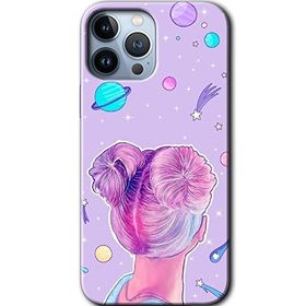 Apple iPhone 12 Pro Uzaylı Kız Baskılı Uyumlu Silikon Kılıf