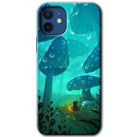 Apple iPhone 12 Silhoutte Dropss Baskılı Uyumlu Silikon Kılıf