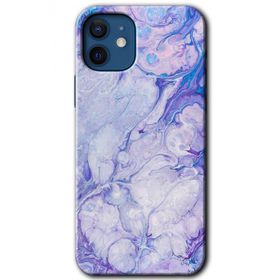 Apple iPhone 12 Spots Lilac Baskılı Uyumlu Silikon Kılıf