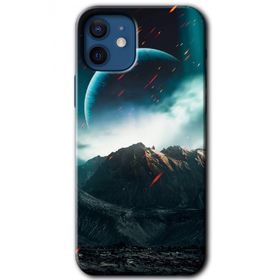 Apple iPhone 12 Uzay Gökyüzü Baskılı Uyumlu Silikon Kılıf