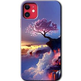 Apple iPhone 12 Wash Red Wall Baskılı Uyumlu Silikon Kılıf
