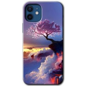 Apple iPhone 12 Wash Red Wall Baskılı Uyumlu Silikon Kılıf