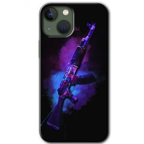 Apple iPhone 13 AK Baskılı Uyumlu Silikon Kılıf