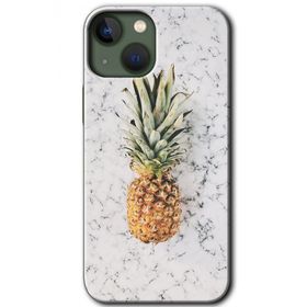 Apple iPhone 13 Ananas Baskılı Uyumlu Silikon Kılıf