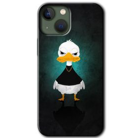 Apple iPhone 13 Angry Duck Baskılı Uyumlu Silikon Kılıf