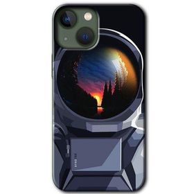 Apple iPhone 13 Astronot Baskılı Uyumlu Silikon Kılıf