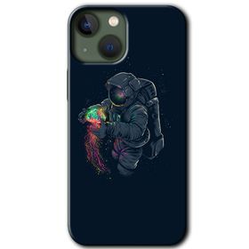 Apple iPhone 13 Astronot Kıyafeti Baskılı Uyumlu Silikon Kılıf