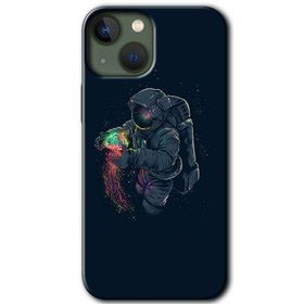 Apple iPhone 13 Astronot Kıyafeti Baskılı Uyumlu Silikon Kılıf