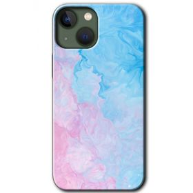 Apple iPhone 13 Blue Art Baskılı Uyumlu Silikon Kılıf