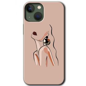 Apple iPhone 13 Çizim Silüet Baskılı Uyumlu Silikon Kılıf