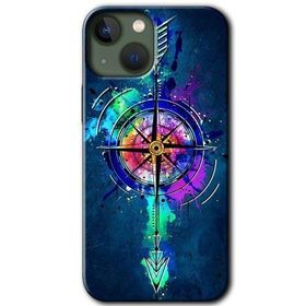 Apple iPhone 13 Gizemli Pusula Baskılı Uyumlu Silikon Kılıf