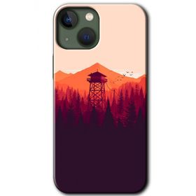 Apple iPhone 13 Gözlem Kulesi Baskılı Uyumlu Silikon Kılıf