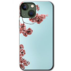 Apple iPhone 13 Japon Çiçeği Baskılı Uyumlu Silikon Kılıf
