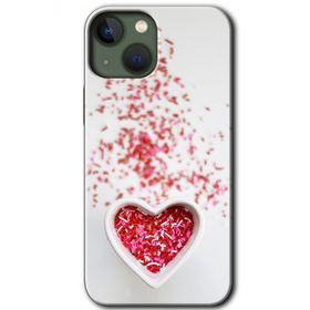 Apple iPhone 13 Kalpli Şekerleme Baskılı Uyumlu Silikon Kılıf