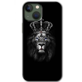 Apple iPhone 13 King Lion Baskılı Uyumlu Silikon Kılıf