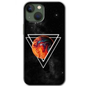 Apple iPhone 13 Kızıl Gezegen Baskılı Uyumlu Silikon Kılıf