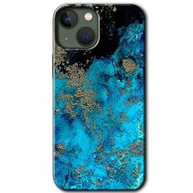 Apple iPhone 13 Klas Mermer Baskılı Uyumlu Silikon Kılıf