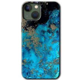 Apple iPhone 13 Klas Mermer Baskılı Uyumlu Silikon Kılıf