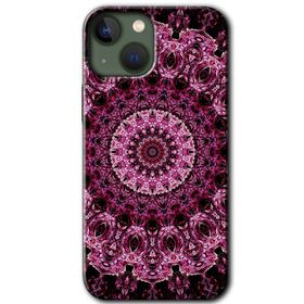Apple iPhone 13 Mandala Patterns Kaleidoscope Baskılı Uyumlu Silikon Kılıf