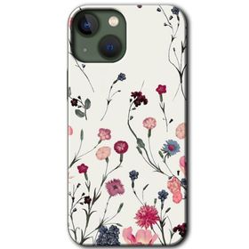 Apple iPhone 13 Mat Çiçek Baskılı Uyumlu Silikon Kılıf