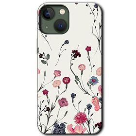 Apple iPhone 13 Mat Çiçek Baskılı Uyumlu Silikon Kılıf