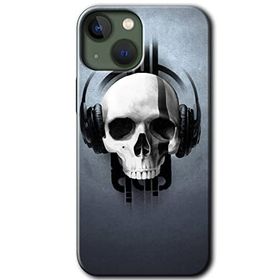 Apple iPhone 13 Müzik Kurukafa Baskılı Uyumlu Silikon Kılıf