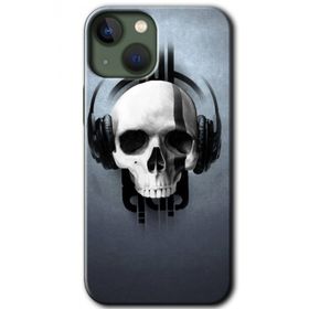 Apple iPhone 13 Müzik Kurukafa Baskılı Uyumlu Silikon Kılıf
