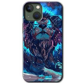 Apple iPhone 13 Neon Aslan Baskılı Uyumlu Silikon Kılıf