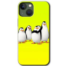 Apple iPhone 13 Penguenler Baskılı Uyumlu Silikon Kılıf
