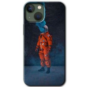 Apple iPhone 13 Smoke Astronot Baskılı Uyumlu Silikon Kılıf