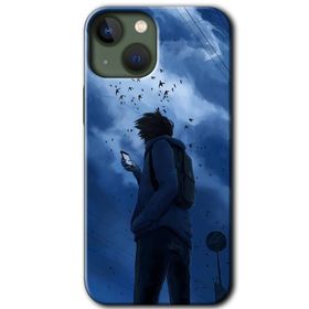 Apple iPhone 13 Sonbahar Yalnızlığı Baskılı Uyumlu Silikon Kılıf
