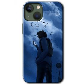 Apple iPhone 13 Sonbahar Yalnızlığı Baskılı Uyumlu Silikon Kılıf
