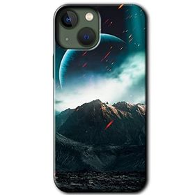 Apple iPhone 13 Uzay Gökyüzü Baskılı Uyumlu Silikon Kılıf