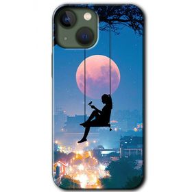 Apple iPhone 13 Yalnız Kadın Baskılı Uyumlu Silikon Kılıf