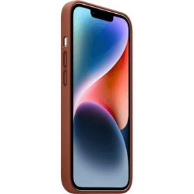 Apple Iphone 14 Plus Magsafe Özellikli Deri Toprak Kırmızısı Telefon Kılıfı