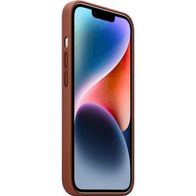 Apple Iphone 14 Plus Magsafe Özellikli Deri Toprak Kırmızısı Telefon Kılıfı
