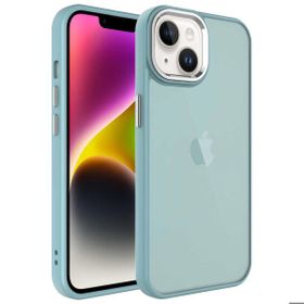 Apple iPhone 14 Uyumlu Mavi Buzlu Sert PC Zore May Kapak Kılıf